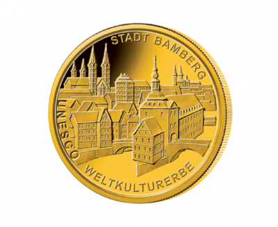 Goldmünze 100 Euro Bamberg 2004 1/2 Unze